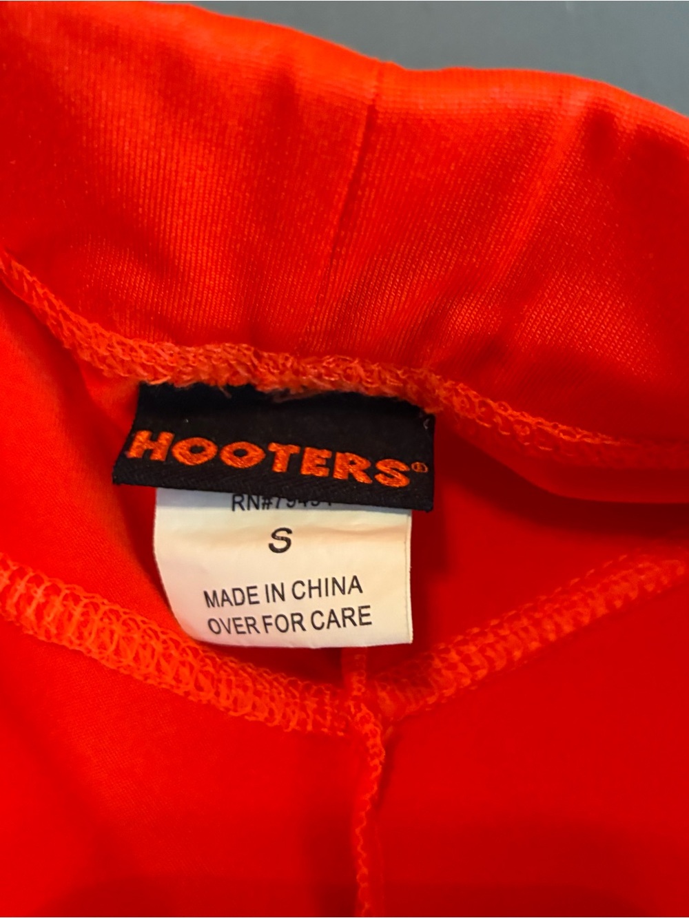 Hooters Bright Orange Athletic Shorts - Picture 7 of 9